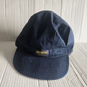 Vintage Osh Kosh B’Gosh Blue Denim Adjustable Snapback Conductor Hat